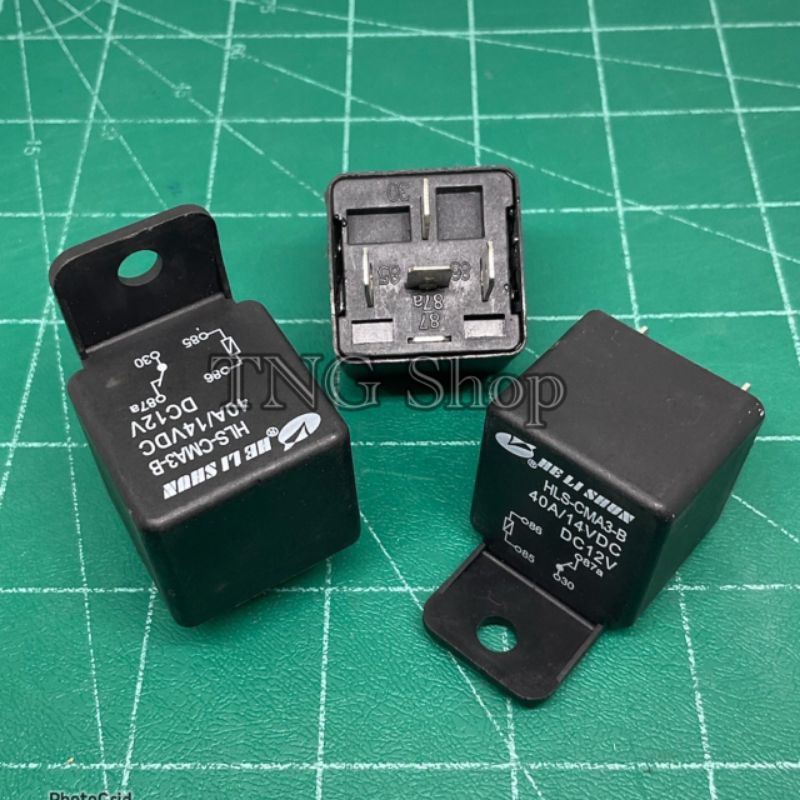 ￼Relay รีเลย์รถยนต์ HLS-CMA3-B (ราคาต่อชิ้น) 12VDC 40A 4ขา