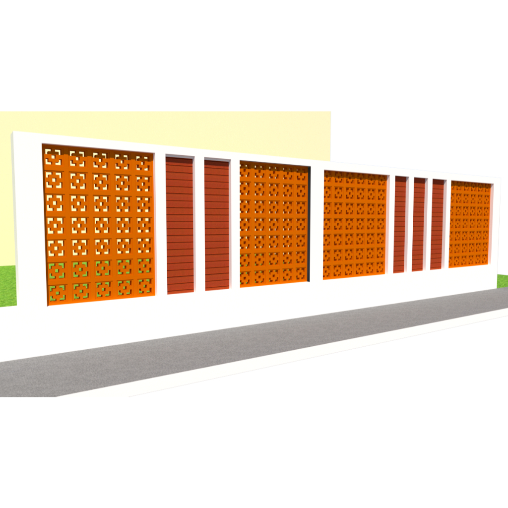 แบบรั้วสำเร็จรูป รหัสแบบ AT002/68