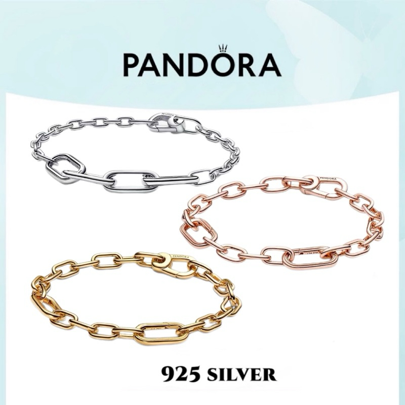 [ส่งจากกรุงเทพ]Pandoraสร้อยข้อมือ กำไล ลูกปัดอัญมณี สร้อยข้อมือคู่ Soft Pink Dreamland Bracelet ของแท้ 100%