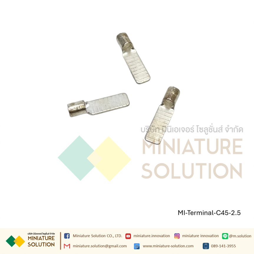 (10 ชิ้น/1 ชุด) หางปลาตรง แบบเปลือย หางปลาต่อเบรกเกอร์ C45-1.5 C45-2.5 C45-4 C45-6 C45-10 C45-16 C45