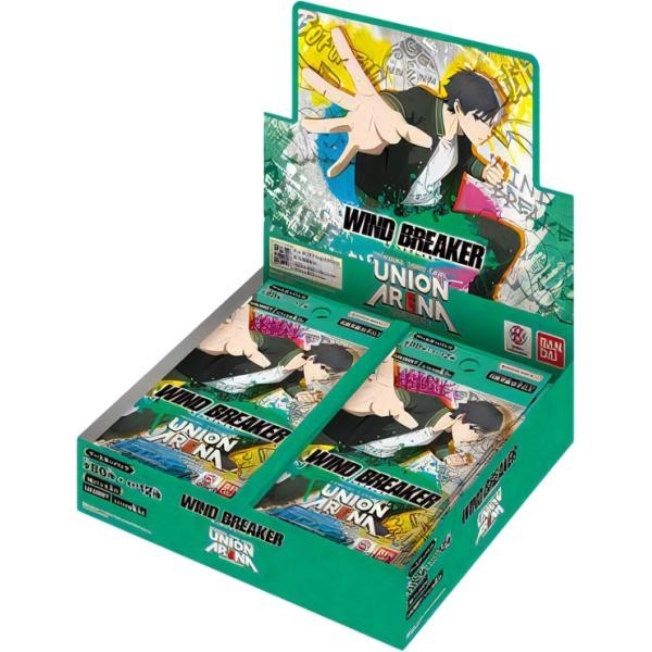 Bandai Union Arena Booster Box UA38BT Wind Breaker แบบกล่อง (16 ซอง) 4582769680182 (การ์ด)