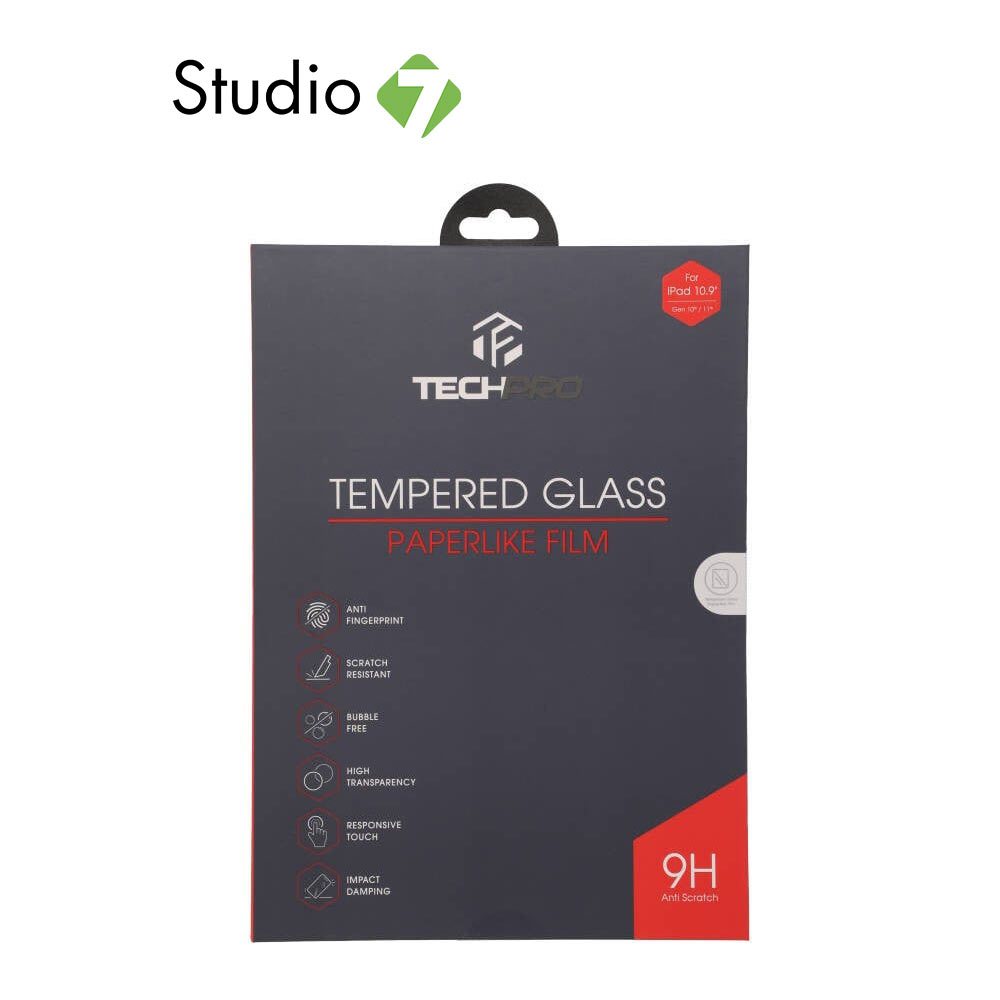ฟิล์มกันรอย TECHPRO Glass Paper Like iPad Gen 11 (2025)/Gen 10 by Studio7