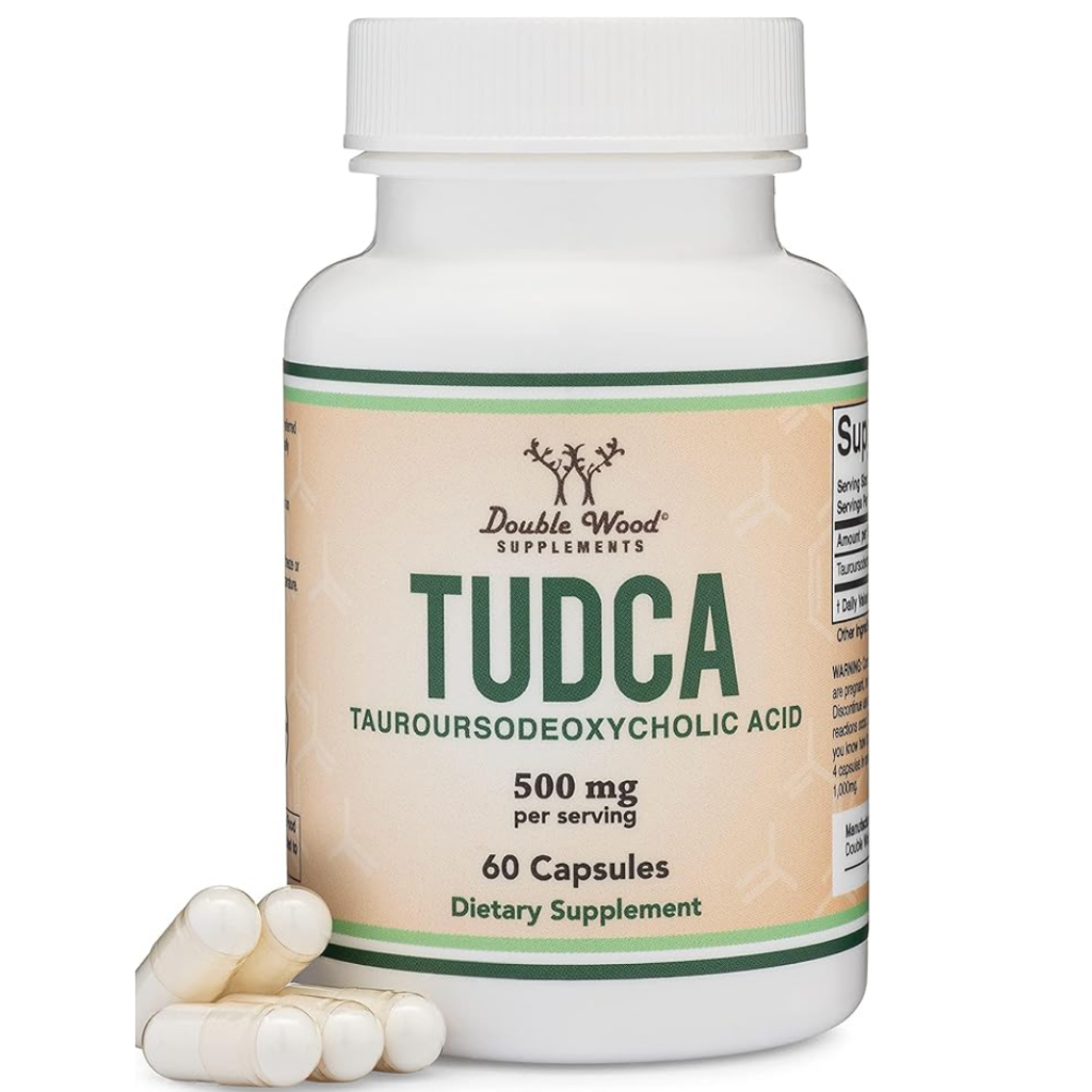 Double Wood TUDCA Bile Salts Liver Support Supplement, 500mg Servings, Liver and Gallbladder Cleanse
