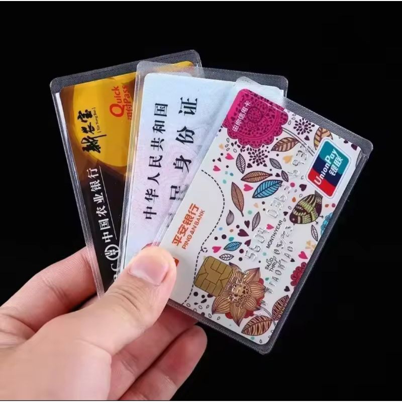ซอง PVC ใส แบบหนา ใส่บัตร แพคละ 10 ใบ