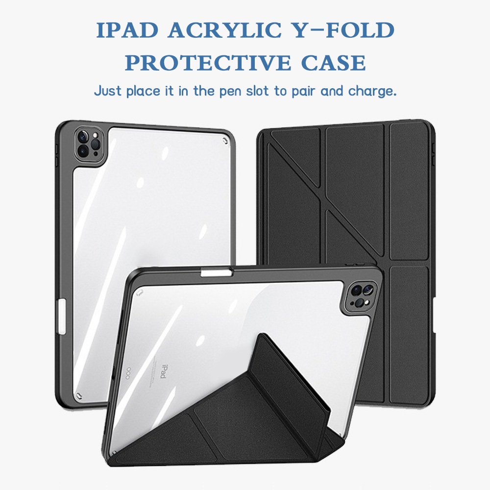 Acrylic Tablet เคส For iPad Air 4 2020 5 2022 10.9 iPad Pro 12.9 2018 10th 11th Pro 11 2021 2024 Air 13 2025 เคสทรศัพท์