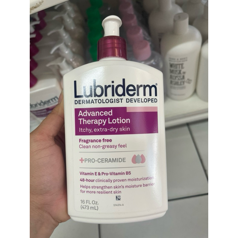 Lubriderm Advanced Therapy Daily Moisturizing Lotion Fragrance-Free 473ml. ราคา ถูกที่สุด ดีลบีเคเค แกลเลอรีภาพที่ 5