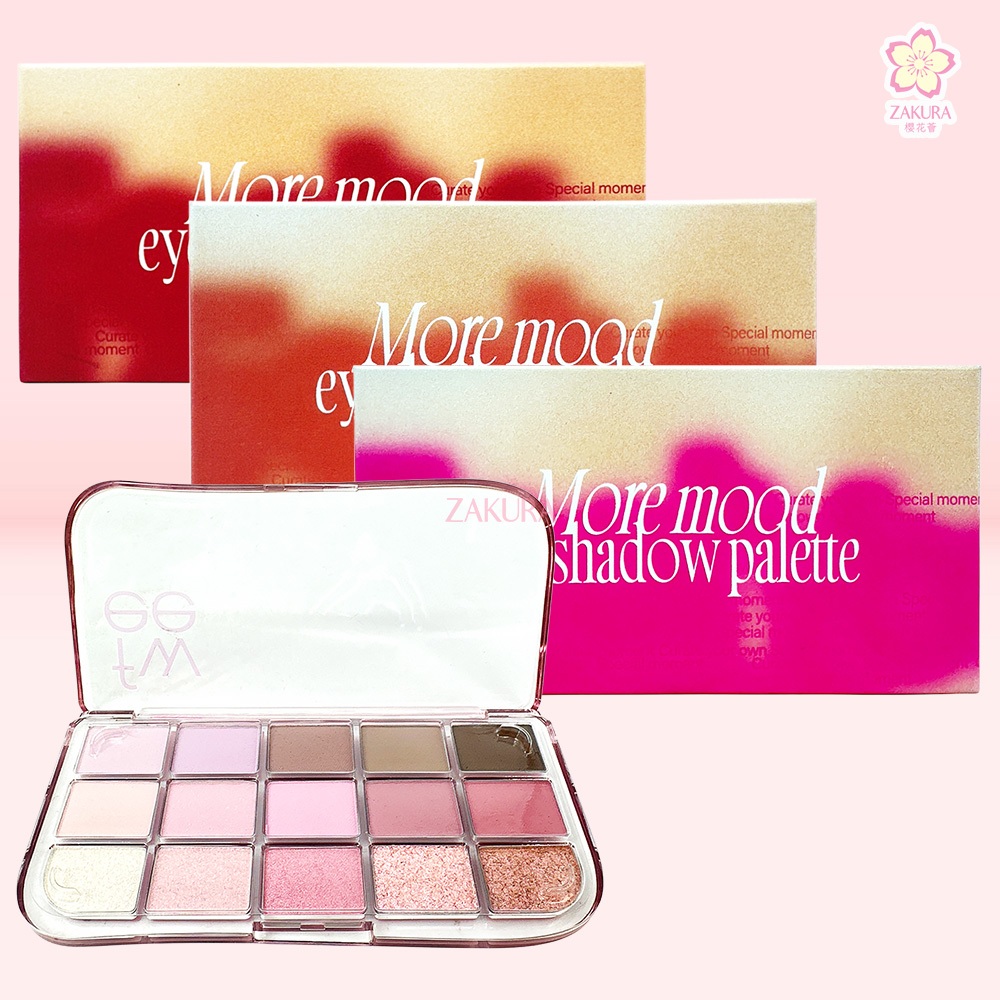 fwee More Mood Eyeshadow Palette - 06 More Than Rose 14.6g/ 03 More Than Pink 11.9g/ 01 More Than Nu