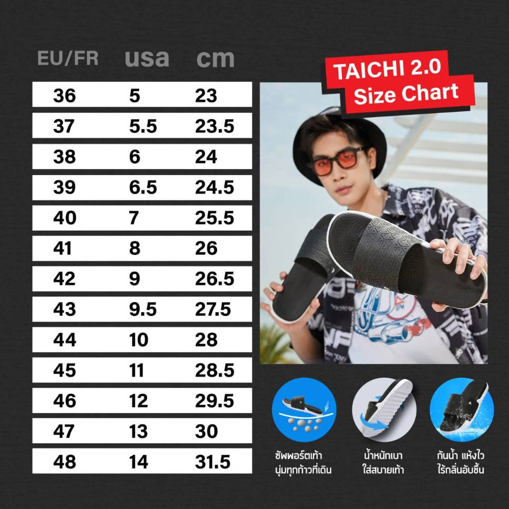 ของแท้ ของใหม่ มีประกันสินค้า7วัน⚡️ รองเท้าแตะ เพื่อสุขภาพเท้า โพลีเมอร์ ไทชิ รุ่น E02767L E02768L ราคา ถูกที่สุด ดีลบีเคเค แกลเลอรีภาพที่ 9