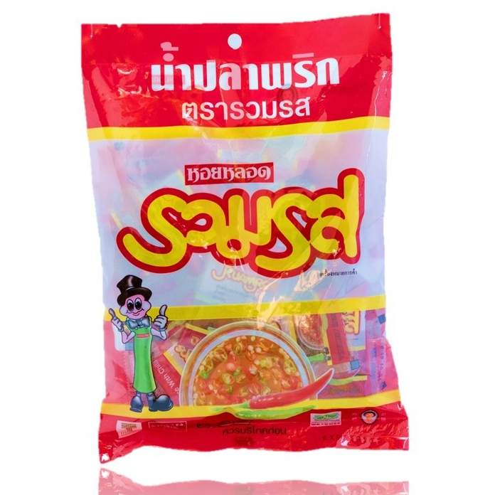 ตรารวมรส น้ำปลาพริก 7 มล. แพ็ค 50 ซอง