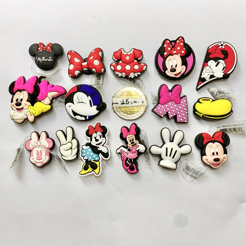 JBS MK👠🌈ตัวติดรองเท้ามีรู มิกกี้  “ รวม มิกกี้เมาส์ “❤️🌈 ShoeCharm All “ Mickey & Minnie Mouse “ งานดี สวย คมชัด
