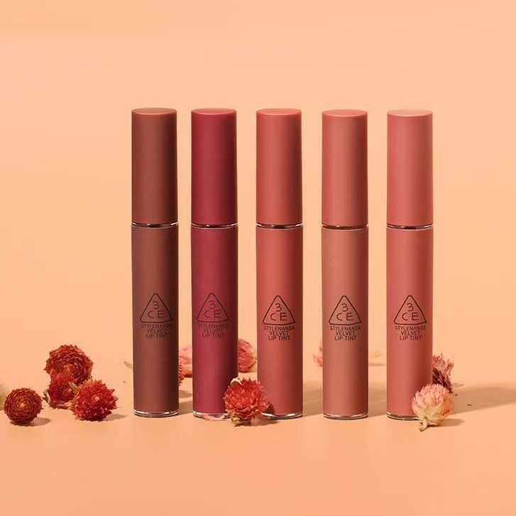 (พร้อมส่ง/ของแท้) 3CE Velvet Lip Tint 4g ทรีซีอี ลิปทินท์เนื้อนุ่มดุจกำมะหยี่