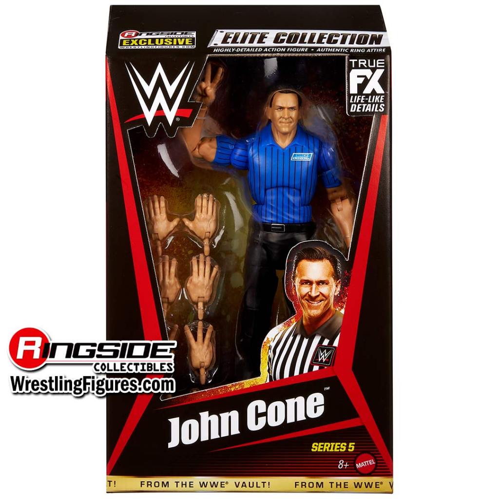 Referee John Cone (Variant - Blue Shirt) - WWE From the Vault Ringside Exclusive Series 5