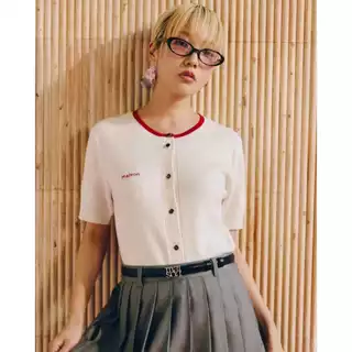 maison KEEPS | Mirin Knitted Top | เสื้อไหมพรมแขนสั้น