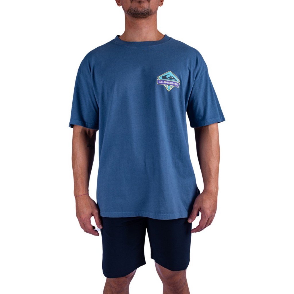 QUIKSILVER เสื้อยืดผู้ชาย Mens Gh Qs Crystal Jet T-Shirt-Blue 251 UQYZT05599-BPR0