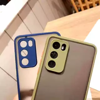 เคสขอบสีหลังแบบขุ่น ใช้สำหรับ Samsung A10 A10S A20 A30 A20S A30S A50S A50 A31 A51 A71 A11 M11 เคสกันกระแทก ขอบสีหลังด้าน