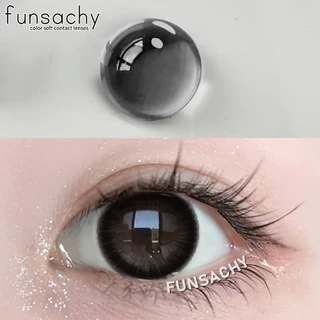 {0.00~-8.00} bloom คอนแทคเลนส์สายตาสั้น คอนแทคเลนส์สีช็อกโกแลต 14.5mm ตาโต lens FUNSACHY