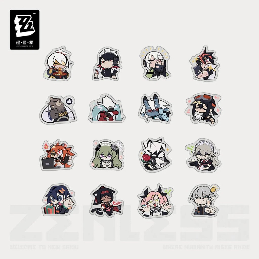 [ พร้อมส่ง / Official ] Zenless Zone Zero Chibi Version Sticker Set Vol.2 ZZZ เซ็ต สติ๊กเกอร์ เวอร์ช