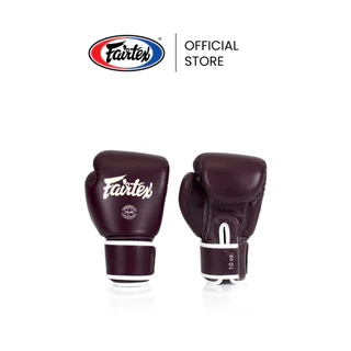 Fairtex นวมชกมวย BGV16 นวยมวยหนังแท้ มีกริปบาร์ กระชับ ใส่สบาย นวมซ้อมมวยขนาดกะทัดรัด | Boxing Gloves Real Leather