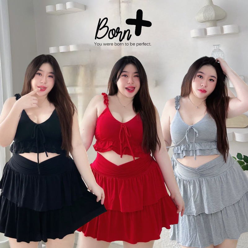 Bornplusชุดเซ็ทไซส์ใหญ่มากเสื้อกางเกงกระโปรง