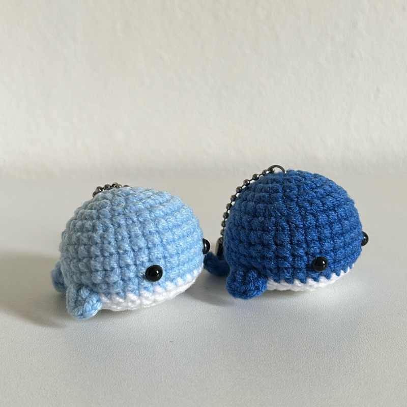 Baby Whale Keychain พวงกุญแจไหมพรมวาฬน้อย 🐳