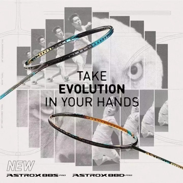 ต้นฉบับ ASTROX-88s / 88d Pro 4U 100% คาร์บอนไฟเบอร์เดี่ยวไม้แบดมินตัน 26-30 ปอนด์