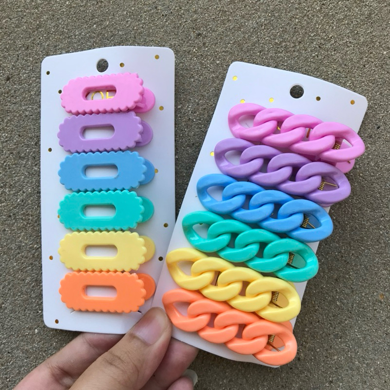 A1273 กิ๊บแผง 3 ตัว ลายการ์ตูนใหม่ล่าสุด 4/2025 พร้อมส่งในไทย - รูปที่ 4