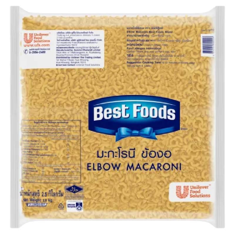 เบสท์ฟู้ดส์ มะกะโรนี ข้องอ 2.5 กิโลกรัม / Best Foods Elbow Macaroni 2.5 kg