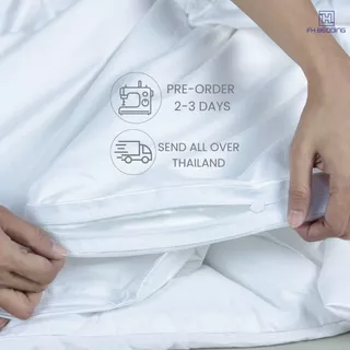 [FH] ปลอกผ้านวมทูโทน Custom เลือกสีเองได้ รุ่นNano Silk 500Thread Pre-Order1-2Day