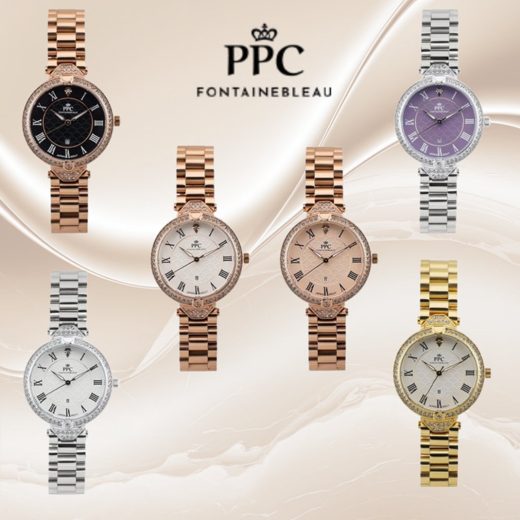 PARIS POLO CLUB รุ่น PPC-DG05 นาฬิกาผู้หญิง นาฬิกา Paris Polo สวยหรูของแท้