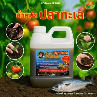 น้ำหมักปลาทะเล ปุ๋ยออร์แกนิก 1ลิตร เข้มข้น