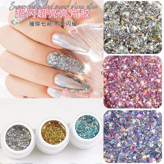สีเจลกริตเตอร์ 3D Monja กริตเตอร์แน่นๆสะท้อนแสงวิ้งประกายสวย 8เฉดสี ขนาด 5ml.🌈พร้อมส่งในไทย 🌈
