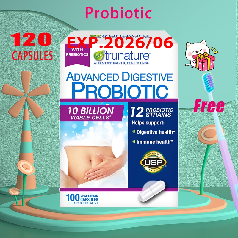 Trunature Advanced Digestive Probiotic 100 Capsules โปรไบโอติกย่อยอาหาร