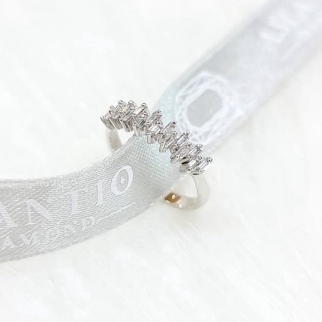 💎Amantio Diamond💎💍แหวนแถวเพชรเหลี่ยม ตัวเรือน18K✨เพชรแท้ทองแท้18k