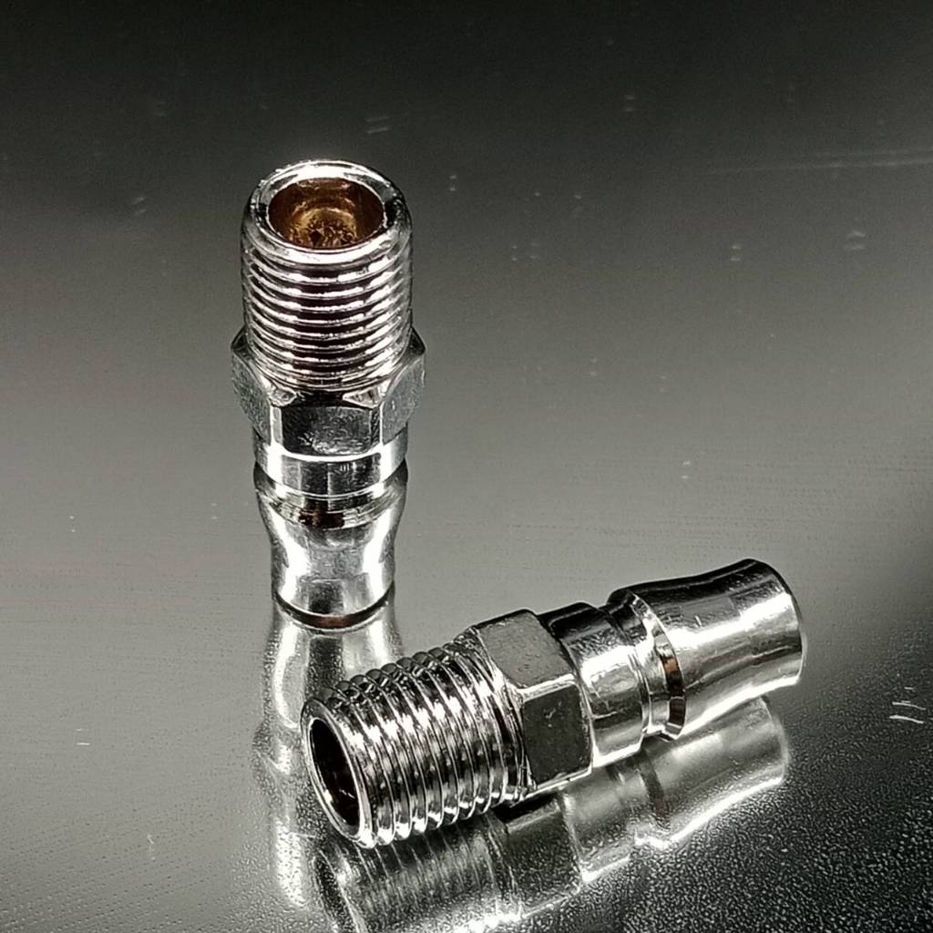 20PM ข้อต่อสวมเร็ว คอปเปอร์ลม ข้อต่อเกลียวนอก ตัวผู้ขนาด สแตนดาร์ด รุ่น 20PM เกลียวนอก 1/4" Plug Hig