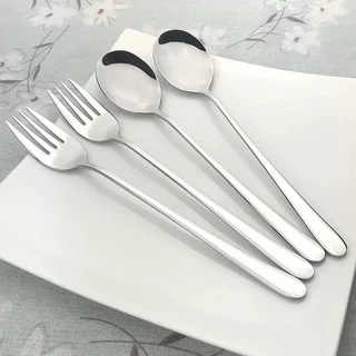 ช้อน&ส้อม ช้อน&ส้อมแสตนเลส เกาหลี ยาว Forks and Spoons น้ำหนักกำลังดี
