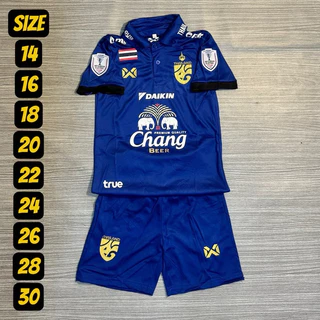 ชุดกีฬาชุดบอลเด็กคอปกสีสดใสเด็กหญิงชายใส่ได้