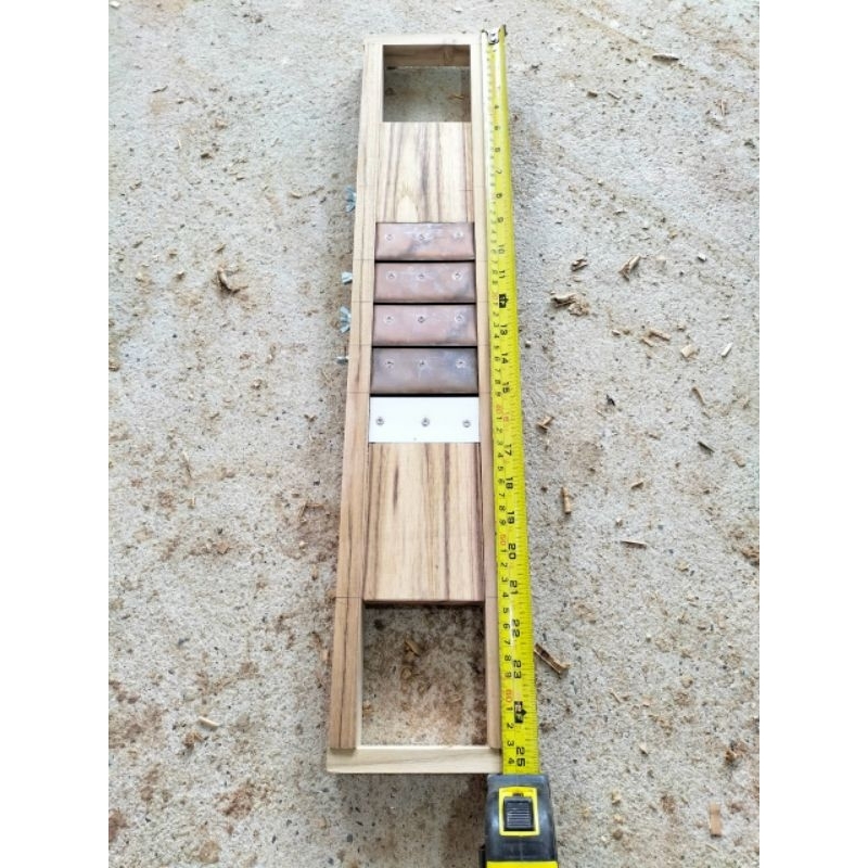 มีดสไลด์แบบแผ่นเรียบ 8.5 ซม. 4 ใบมีด  สไลด์เผือก ฟักทอง มันเทศ มันฝรั่ง กล้วย กลอย หน่อไม้ ทุเรียน - รูปที่ 4