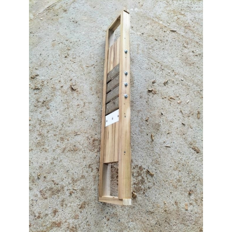 มีดสไลด์แบบแผ่นเรียบ 8.5 ซม. 4 ใบมีด  สไลด์เผือก ฟักทอง มันเทศ มันฝรั่ง กล้วย กลอย หน่อไม้ ทุเรียน - รูปที่ 6