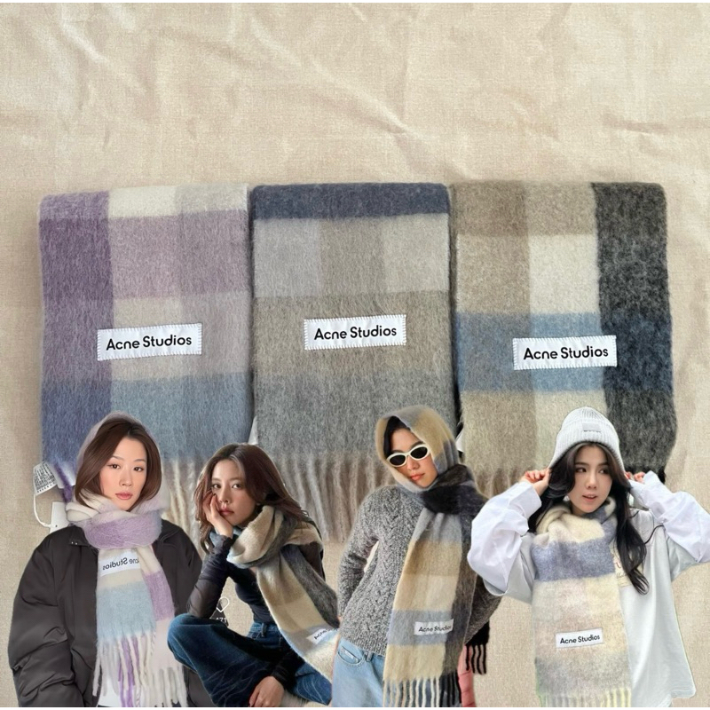 ผ้าพันคอ Acne Studios ที่ฮิตที่สุดตอนนี้ สวยมาก🫶🏻