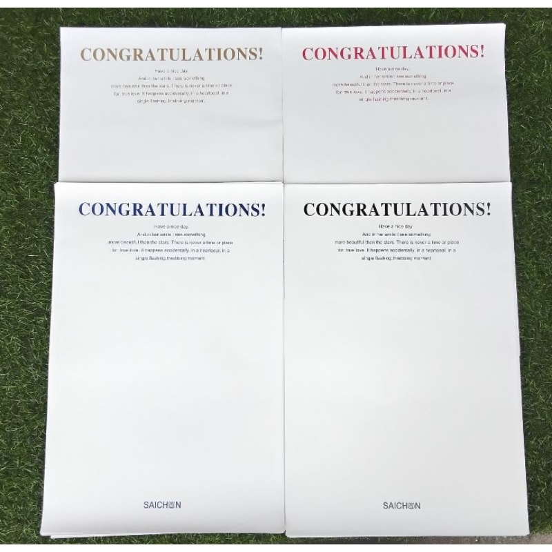 กระดาษรองช่อพิมพ์ ลายCONGRATULATIONS/❤️Love You บรรจุ20แผ่น/แพ็ค