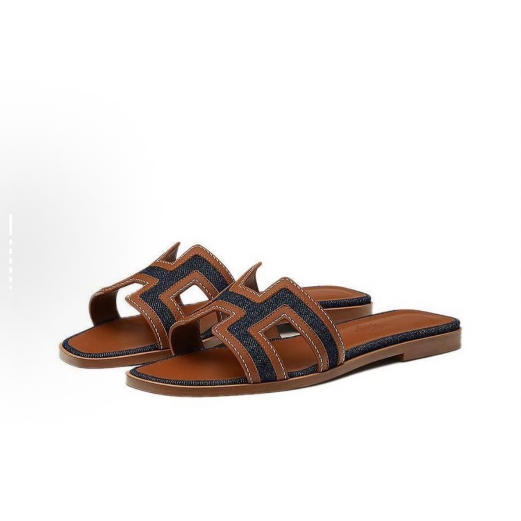 ✨ขายจำกัดเวลา 💋 HERMES sandals H221106Z 79/H221106Z 01 ของแท้ แฟชั่น ความสง่างาม รองเท้าแตะ