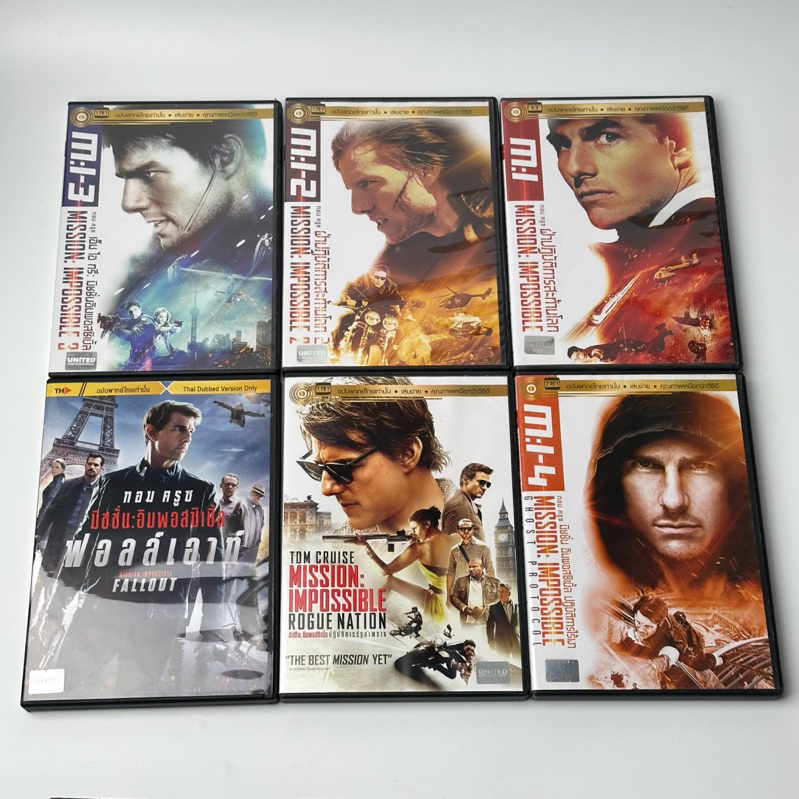 DVD master : mission impossible 1-6 พากย์ไทย แผ่นแท้ลิขสิทธิ์