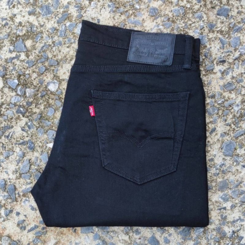 J21/36 กางเกงยีนส์มือสอง 502 Super Black เอววัดจริง 36" ยาวทั้งตัว 37.5" ปลายขา 7.5" ผลิต Pakistan ป