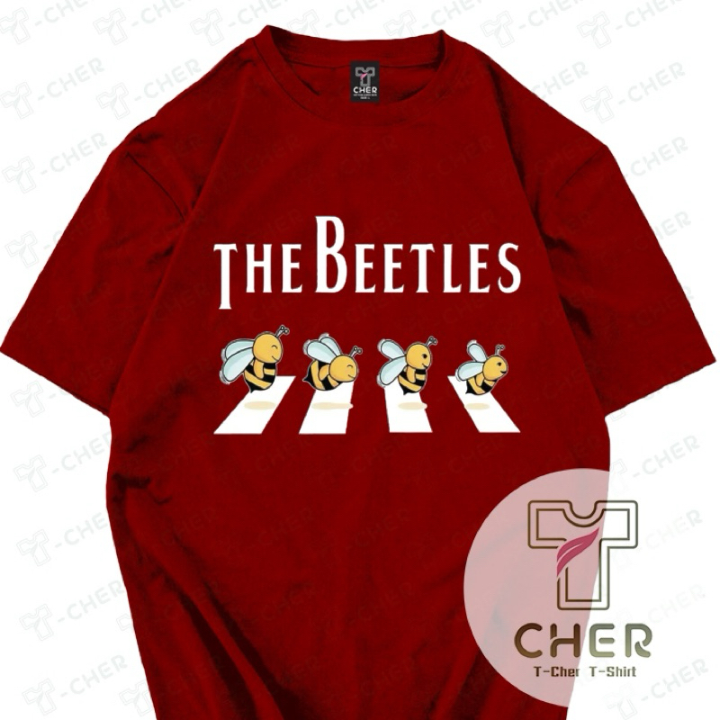 เสื้อยืดสกรีนลาย ผึ้งน้อย4ตัว มีหลายสีให้เลือก รูปที่ 3