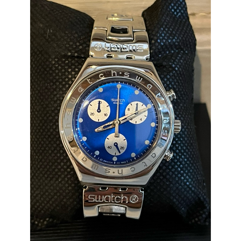 นาฬิกาข้อมือ Chronograph ยี่ห้อ Swatch มือสองญี่ปุ่น (สภาพ 95%) คัดพิเศษ ของแท้จากญี่ปุ่น 100% ข้อมื