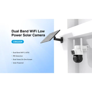 Vstarcam CB622DR กล้องWifi กล้องวงจรปิด Dual Lens โซล่าเซลล์ มีแบตในตัว ภายนอก กันน้ำ