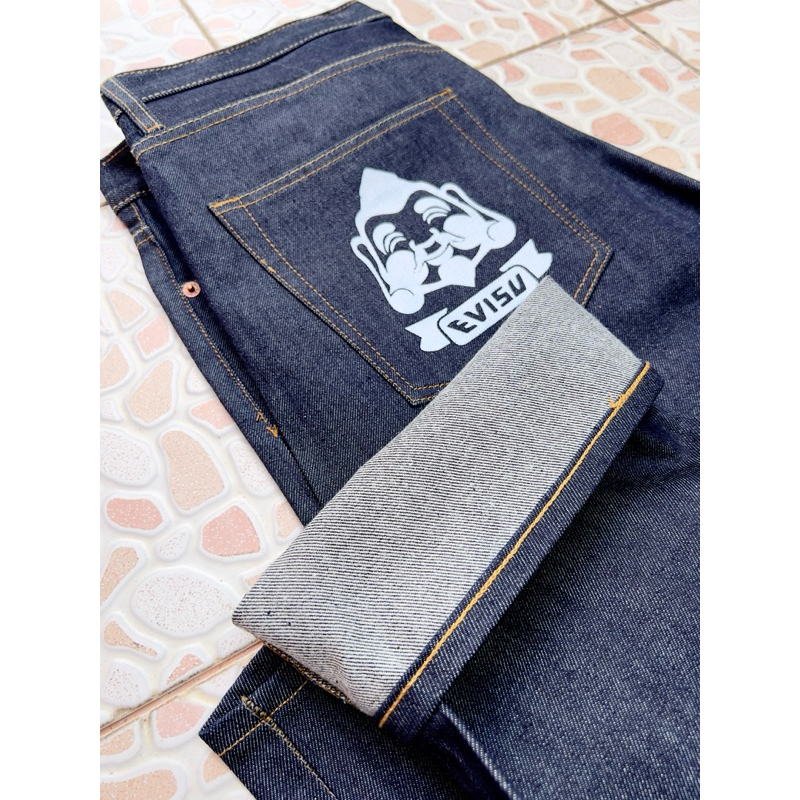 กางเกงยีนส์ Evisu ลายสกรีน เนื้อผ้าดีมาก