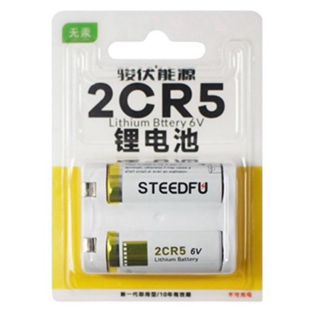 2CR5ถ่าน/Battery Lithium 6V ของแท้ 1ก้อน(STEEDFU)