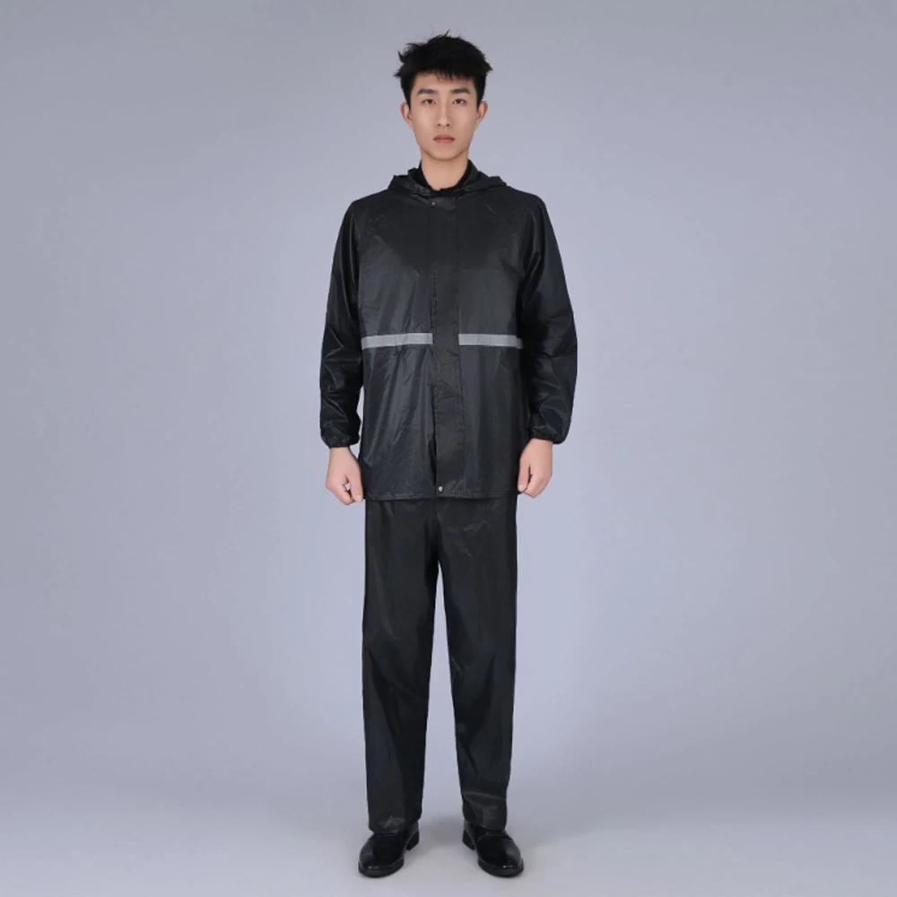 ชุดกันฝนผู้ใหญ่ เสื้อและกางเกง มีแถบสะท้อนแสง thumbnail 8