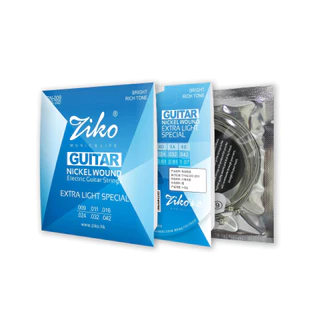 [ของแท้100% ] ZIKO Electric Nickel Plated Steel เคลือบกันสนิม สายกีตาร์ไฟฟ้า เบอร์ DN-009/DN-010